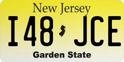 NJ license plate I48JCE