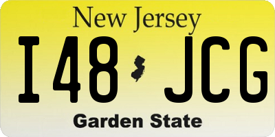 NJ license plate I48JCG