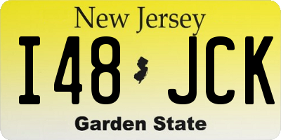NJ license plate I48JCK