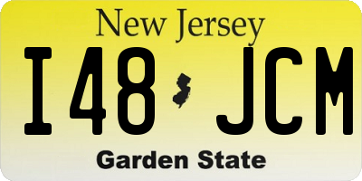 NJ license plate I48JCM
