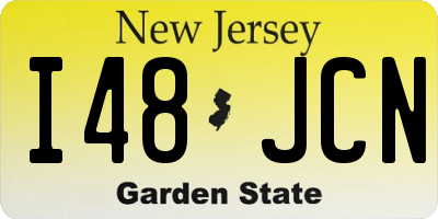 NJ license plate I48JCN