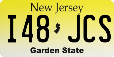 NJ license plate I48JCS