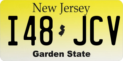 NJ license plate I48JCV
