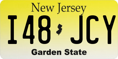 NJ license plate I48JCY