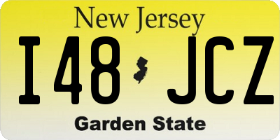 NJ license plate I48JCZ