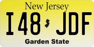 NJ license plate I48JDF