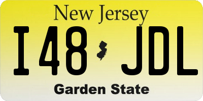 NJ license plate I48JDL