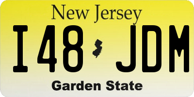 NJ license plate I48JDM