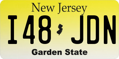 NJ license plate I48JDN
