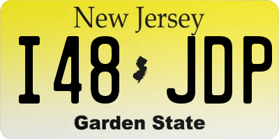 NJ license plate I48JDP