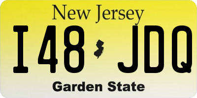 NJ license plate I48JDQ