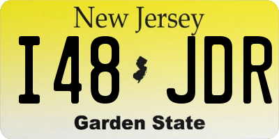 NJ license plate I48JDR