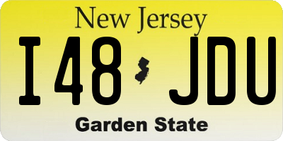NJ license plate I48JDU