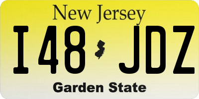 NJ license plate I48JDZ