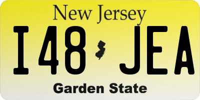 NJ license plate I48JEA