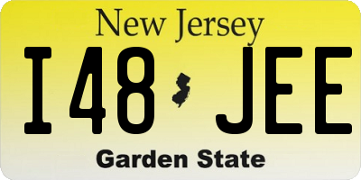 NJ license plate I48JEE