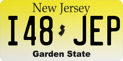 NJ license plate I48JEP