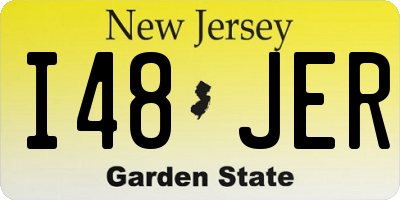 NJ license plate I48JER