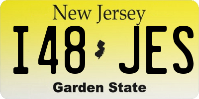 NJ license plate I48JES