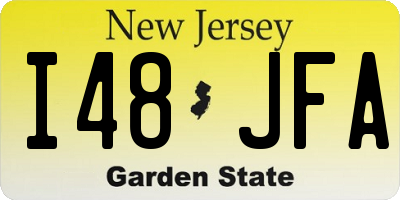 NJ license plate I48JFA