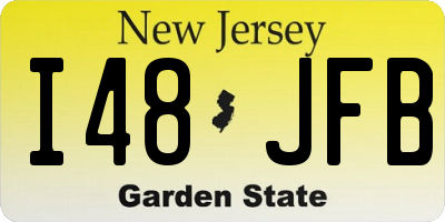 NJ license plate I48JFB