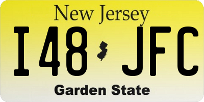 NJ license plate I48JFC