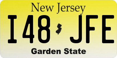 NJ license plate I48JFE