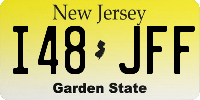 NJ license plate I48JFF