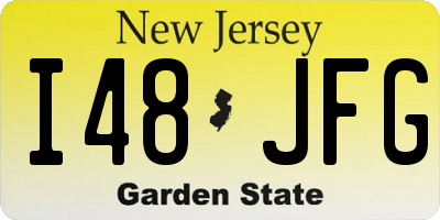 NJ license plate I48JFG