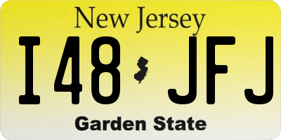 NJ license plate I48JFJ