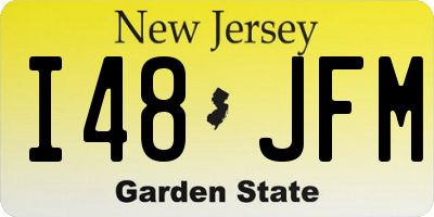 NJ license plate I48JFM