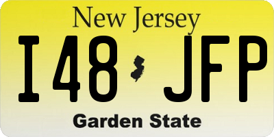 NJ license plate I48JFP