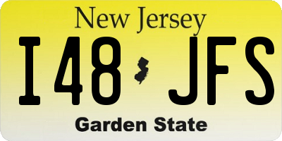 NJ license plate I48JFS