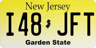NJ license plate I48JFT