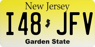 NJ license plate I48JFV