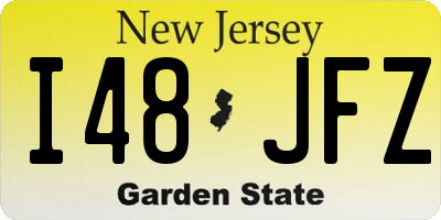 NJ license plate I48JFZ