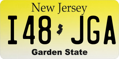 NJ license plate I48JGA