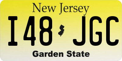 NJ license plate I48JGC