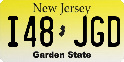 NJ license plate I48JGD