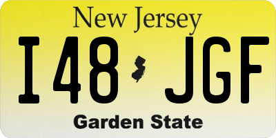 NJ license plate I48JGF
