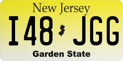 NJ license plate I48JGG
