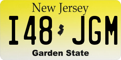 NJ license plate I48JGM