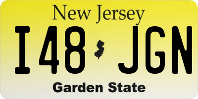 NJ license plate I48JGN