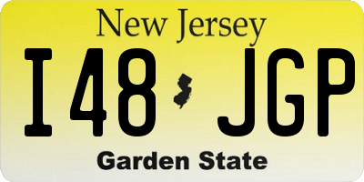 NJ license plate I48JGP