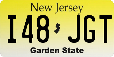 NJ license plate I48JGT