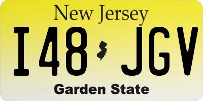 NJ license plate I48JGV