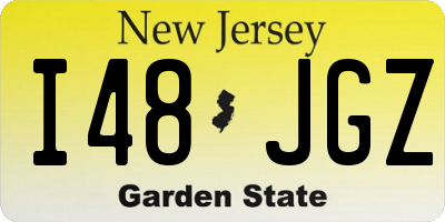 NJ license plate I48JGZ