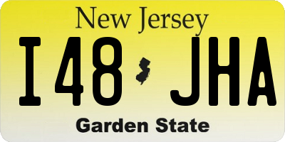 NJ license plate I48JHA