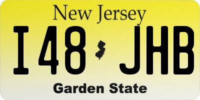 NJ license plate I48JHB