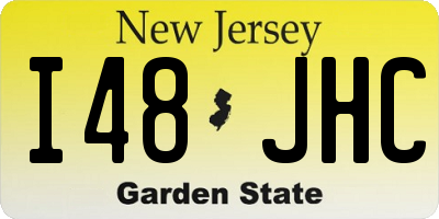 NJ license plate I48JHC